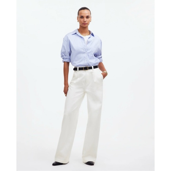 Madewell Denim - NWT Madewell Harlow Wide-Leg Jean Airy Denim Edition Tile White